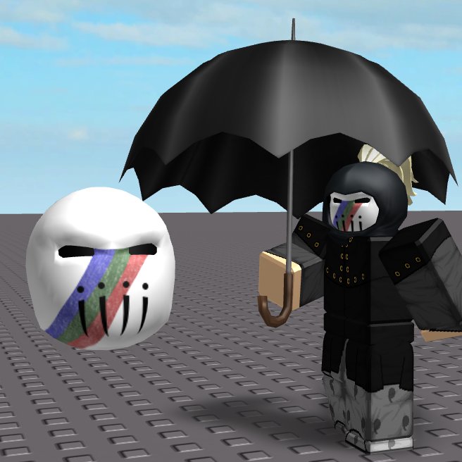 Dogutsune On Twitter Just Made Blackmore S Mask Or Catch The Rainbow As A Mesh Roblox Robloxdev - cartoon rainbow roblox character