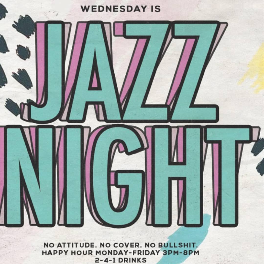 Wednesday is Jazz night. Let Triple F Soul Effect take over your vibes and evening.