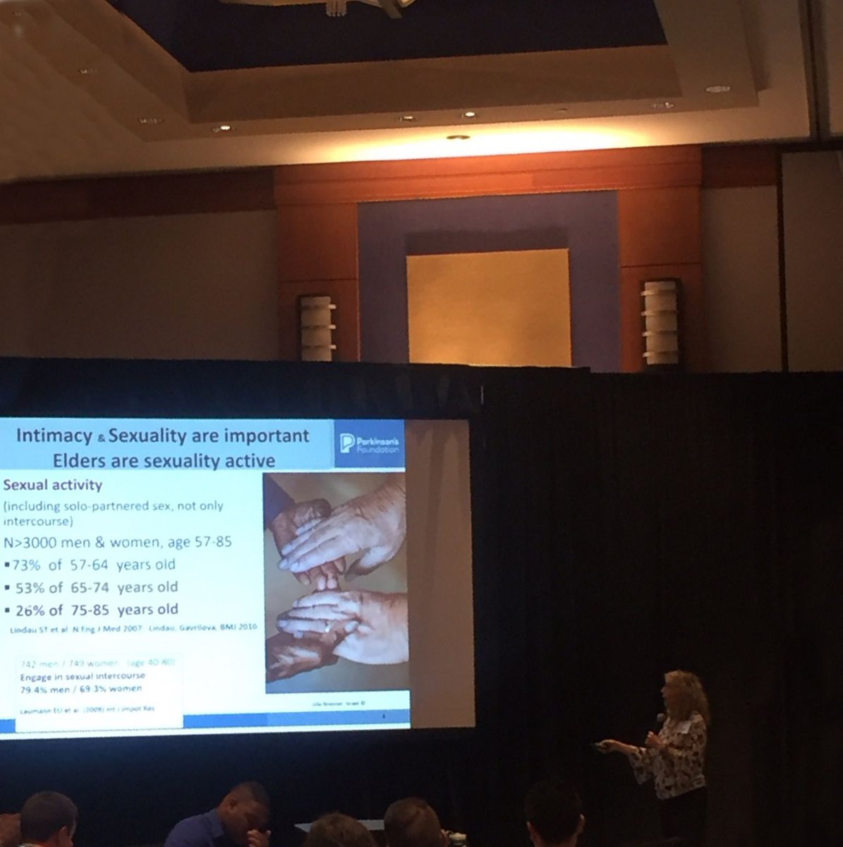 ParkinsonDotOrg's tweet photo. Day 1 of ATTP in #Atlanta: Ruth Hagestuen presented about collaborative care, panelists discussed life w/ early stage #PD &amp; sex therapist, Gila Bronner, MPH, MSW, CST from @SHEBA_ in #Israel spoke about Intimacy &amp; Sexuality.

Next ATTP 3/27-3/30 at @uiowa https://t.co/OHns3AN6GD https://t.co/QfYkd48vkQ