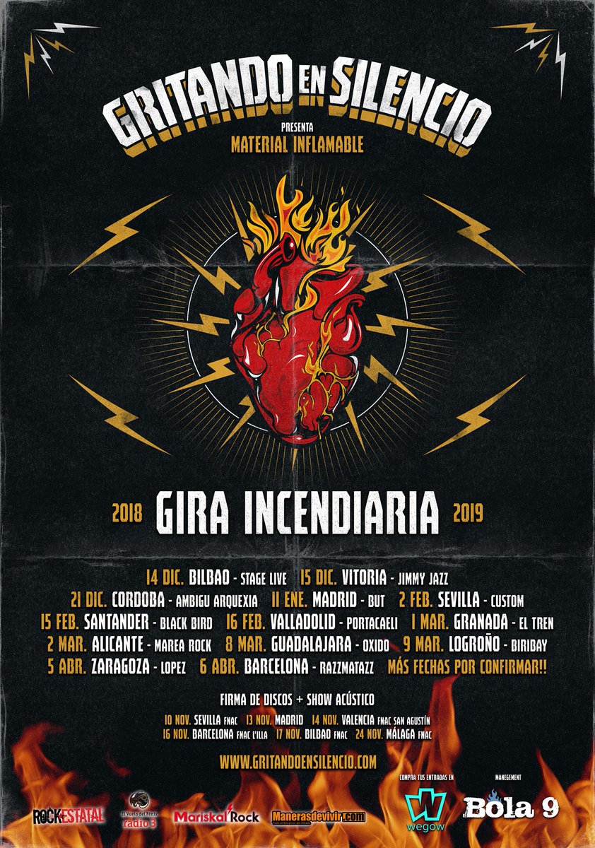 vuelofenix_r3's tweet photo. SORTEAMOS 5 PASES DOBLES PARA ENSAYO GENERAL PRIVADO DE @Los_Gritando EL 25 DE OCTUBRE EN SEVILLA. Será en1 conocida sala de conciertos de Sevilla. No habrá entradas a la venta y sólo se podrá acudir previa invitación. Si quieres1 pase doble haz RT @radio3_rne @Manerasdevivir https://t.co/l5yRU0VSG2