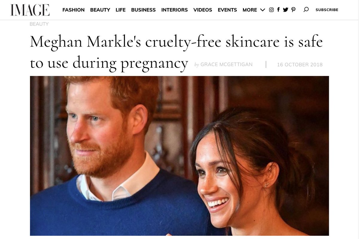 2DGraphicDesign's tweet photo. Aoife Gallagher @AoifeGH #SkinQueen shared the following Meghan Markle's cruelty-free skincare is safe to use during pregnancy https://t.co/uqTBHzNSEn @artisynpr @eminenceirl https://t.co/9VWDlgVK78