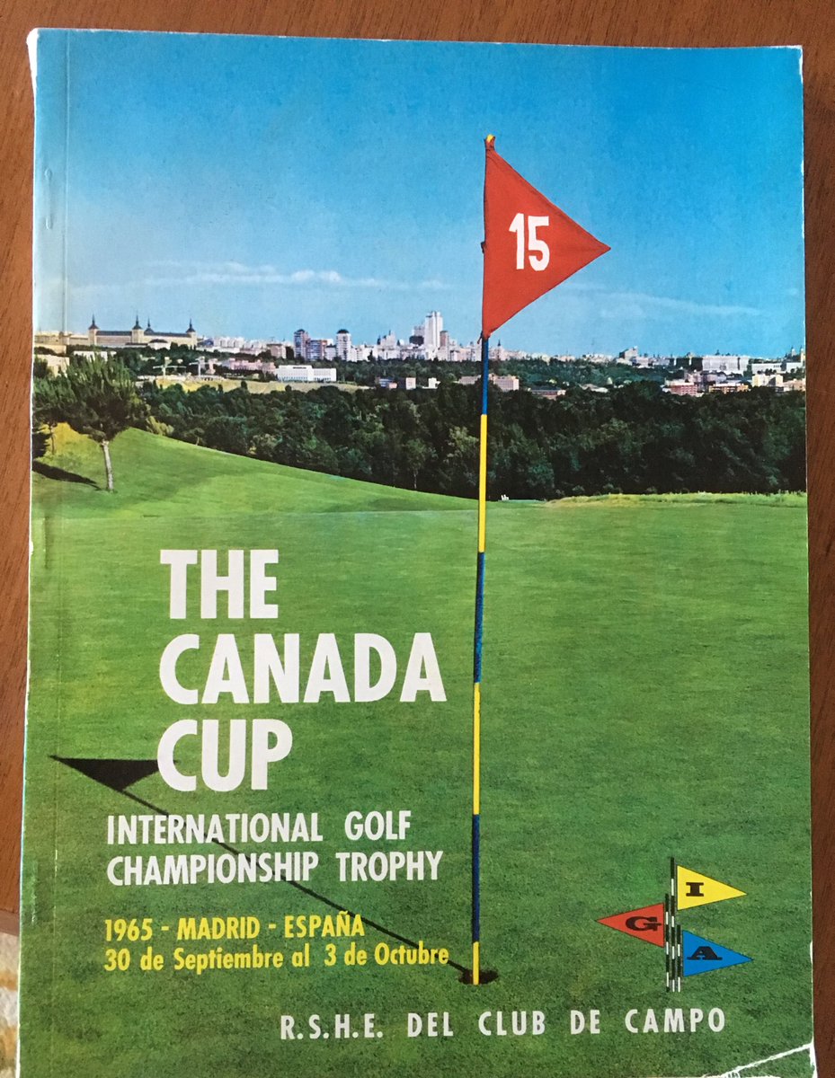 La joya que un buen amigo me ha dejado. La revista de la Copa Canada en la #RSHECC en 1965. Historia de un club centenario e histórico. La Copa Canada, fue el pistoletazo del golf moderno en España 🇪🇸.   #rfeg  #golf #canadacup #golfworldcup #europeantour