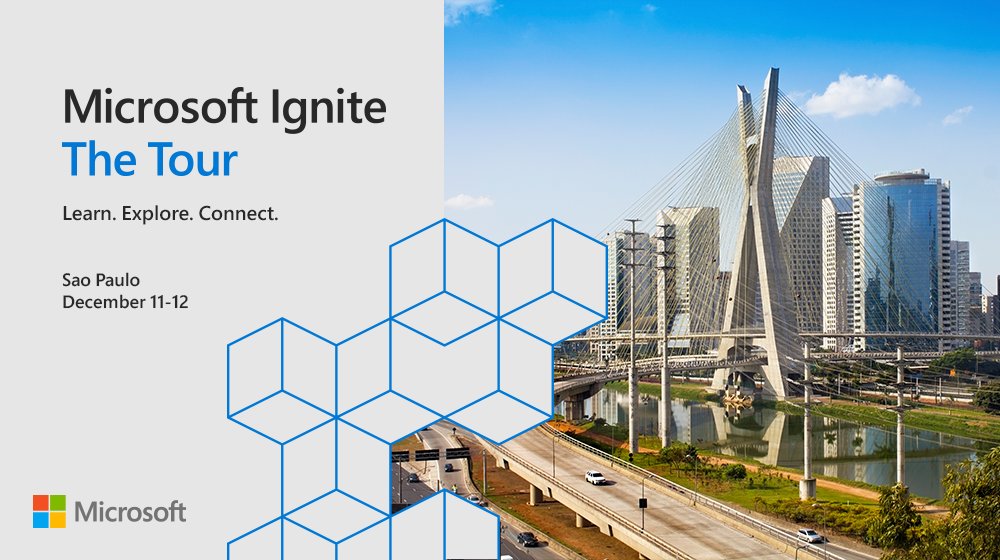 Deepen your Microsoft #cloud expertise free at #MSIgniteTheTour, coming to Sao Paulo! Sign up:
http://msft.social/Gz1fod