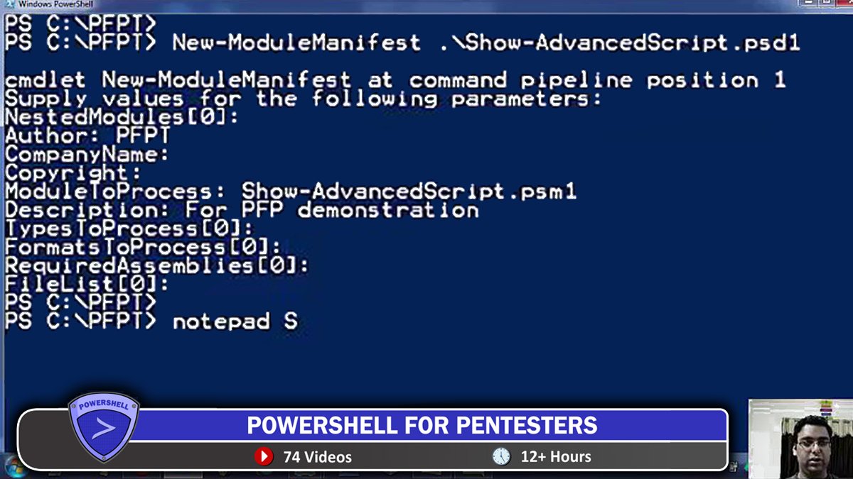 SecurityTube's tweet image. Learn post-exploitations from the very basics bit.ly/2FutYtF @nikhil_mitt guides you through 12+hrs of PowerShell for Pentesters - Sign up Now!
