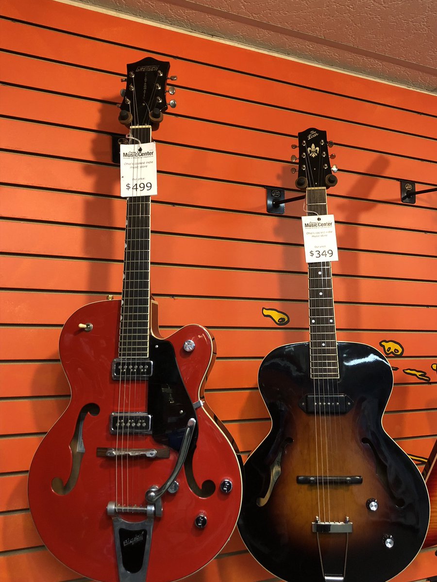 LarrysMusic's tweet photo. These guitars are as hollow as @gibsonguitar’s promises to sell affordable products!!

Sorry that was mean but come check these BEAUTIES from @GretschUSA and @The_Loar!!! https://t.co/Otos9sPuMm