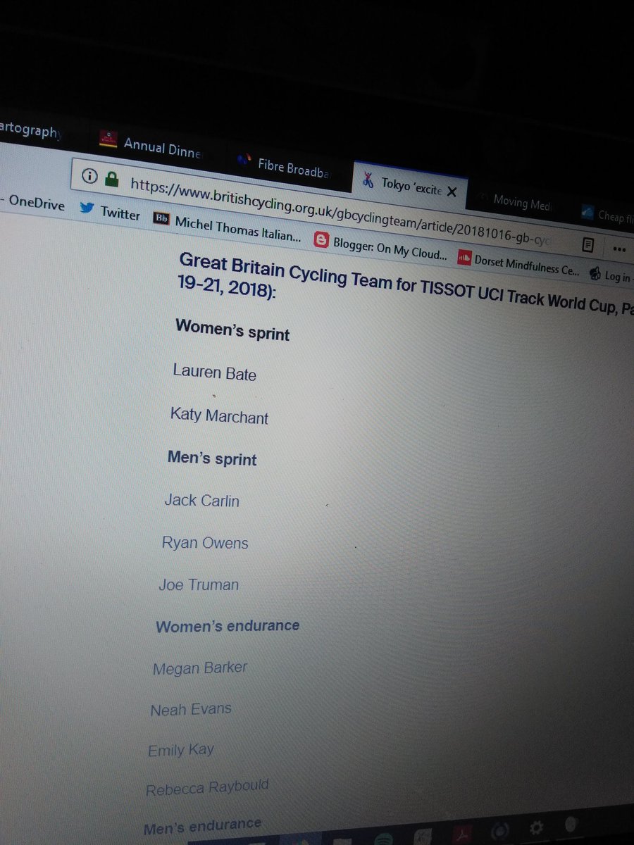 Weymouth Rider Rebecca Raybould races in Paris this month in Track World cup. 19-21 October  #madeit 👌👌👍👍 @localriders @Active_Dorset @PooleWheelersY @feria_sport <a href="/Dorsetecho/">Dorset Echo</a>