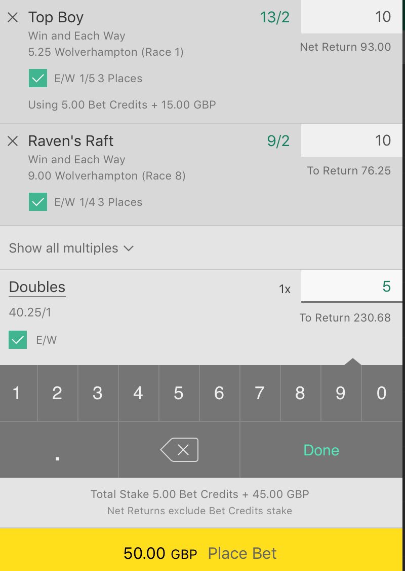 Quite a few races tomorrow but only 2 runners of value picked out. Both 1pt EW then in a 1pt total EW Double #horseracingtips