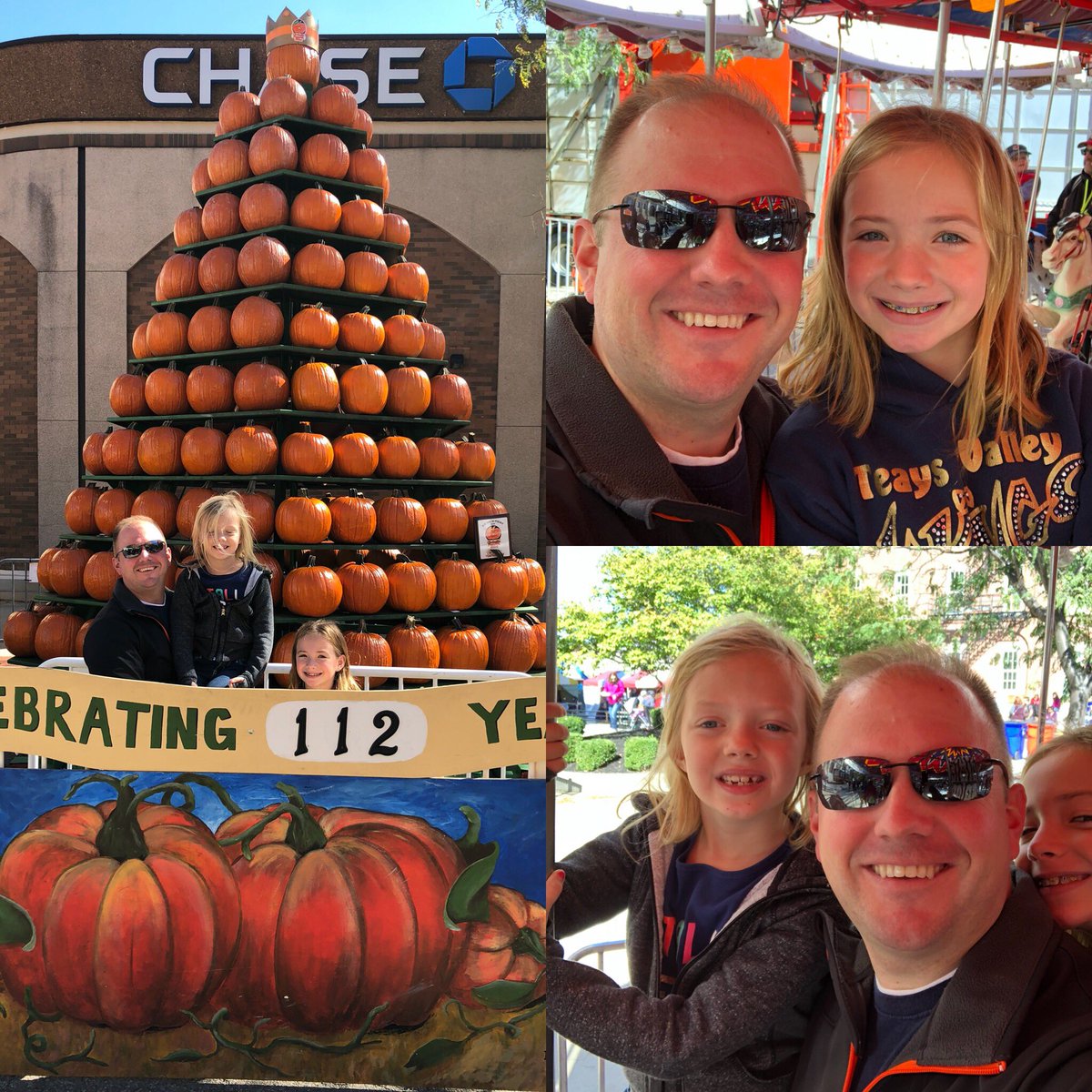 BrianStewartOH's tweet photo. Early morning #PumpkinShow2018 with my girls. https://t.co/V3o4mhWKHt