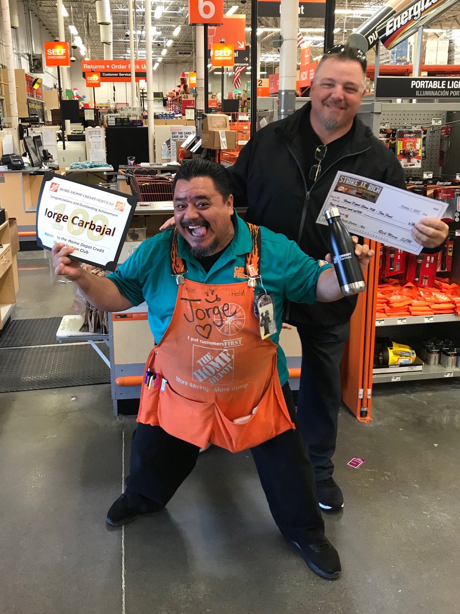 Does anyone have more fun driving sales with Home Depot Credit than Jorge?  Welcome to the 100 Application Club! ⁦<a href="/jaybisping/">Jay</a>⁩ ⁦<a href="/THD_HXT/">Thompson</a>⁩ ⁦<a href="/BryanhunterHall/">Bryan hall</a>⁩ ⁦<a href="/Scott_Koz/">Scott Kozlowski</a>⁩