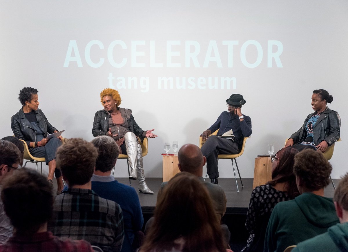 TangMuseum's tweet photo. From Monday’s Accelerator Series “CULTURE NOW: Appreciate | Appropriate” 🔥 Big thanks to Isolde Brielmaier, Renee Cox, Matthew Morrison, Jessica C. Andrews, and to everyone who came!
#AcceleratorSeries #AccessandInclusion #TangMuseum #Skidmore https://t.co/AkYba86CBY