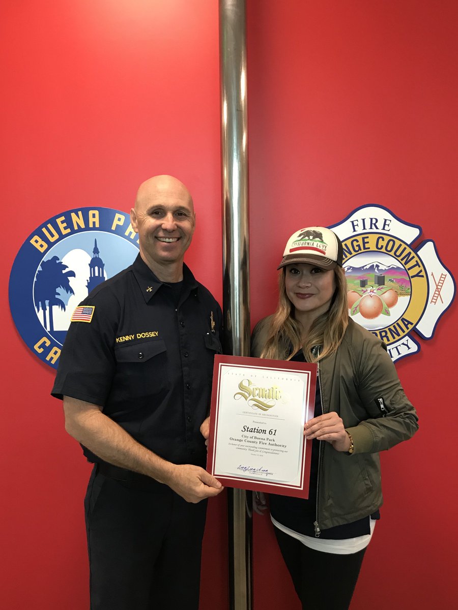 I was delighted to visit Station 61 in <a href="/BuenaParkCA/">City of Buena Park</a>. Many thanks to the firefighters who protect us everyday. Congratulations to @OCFA_PIO on hosting a fantastic Open House!