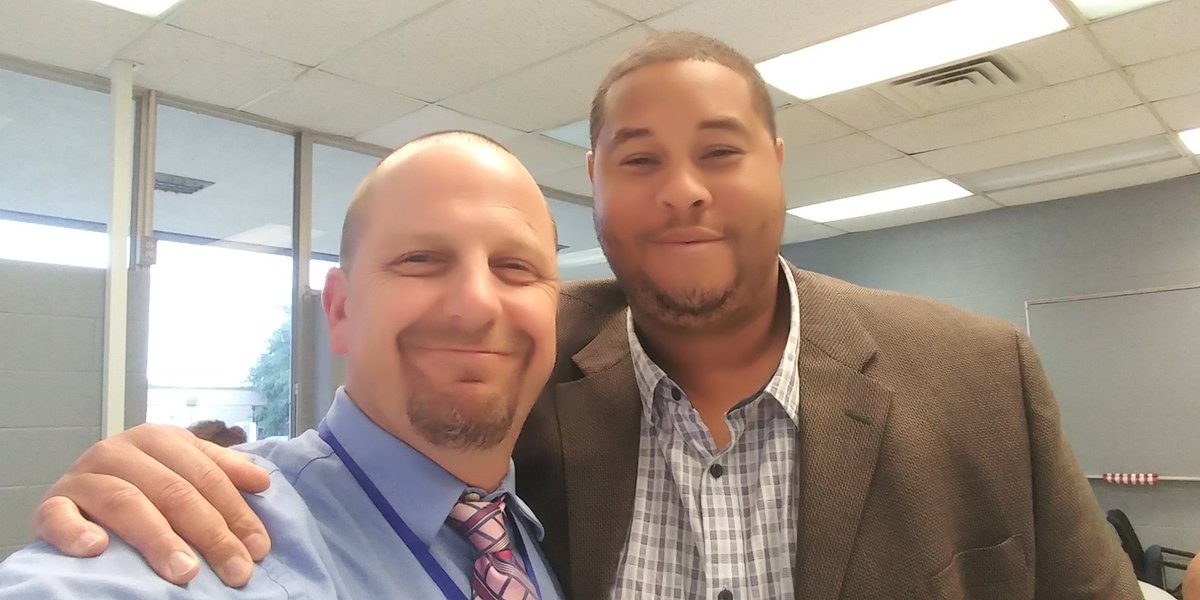 MrFleming12's tweet photo. Enjoyed my time today with @krwilliamsjr and @Alkren62.  Learned how we can help our students when behaviors impact their learning and others.  We are going to be intentional in change so our kids are ready for life.  Thanks for helping make me better! #StartResponding https://t.co/RIm2Kd2wkZ