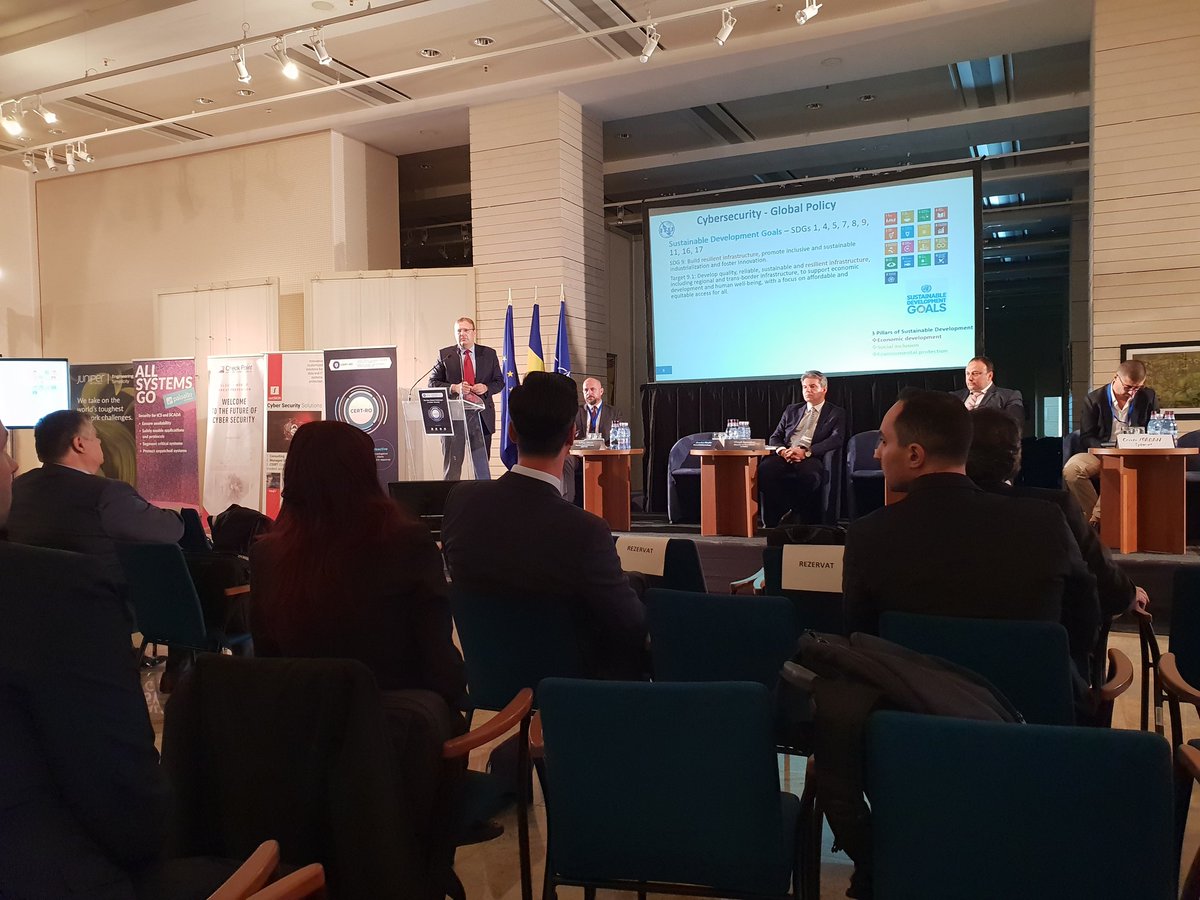 GeorgeSuciuG's tweet photo. Great sessions and networking @CERT_RO #CERTCON8 Conference #CyberSecurity #IoT #AI @CyberSecMonth @ITUSecGen @ITU @PaloAltoNtwks @Cisco @msftsecurity @Microsoft @Cybersec_EU @CheckPointSW #ODSI #ALADIN #SAFECARE #PARFAIT #ToR_SIM @Silensec @upb1818 #ICI #CyberInt @radware #GDPR https://t.co/zXxJUxnmRI
