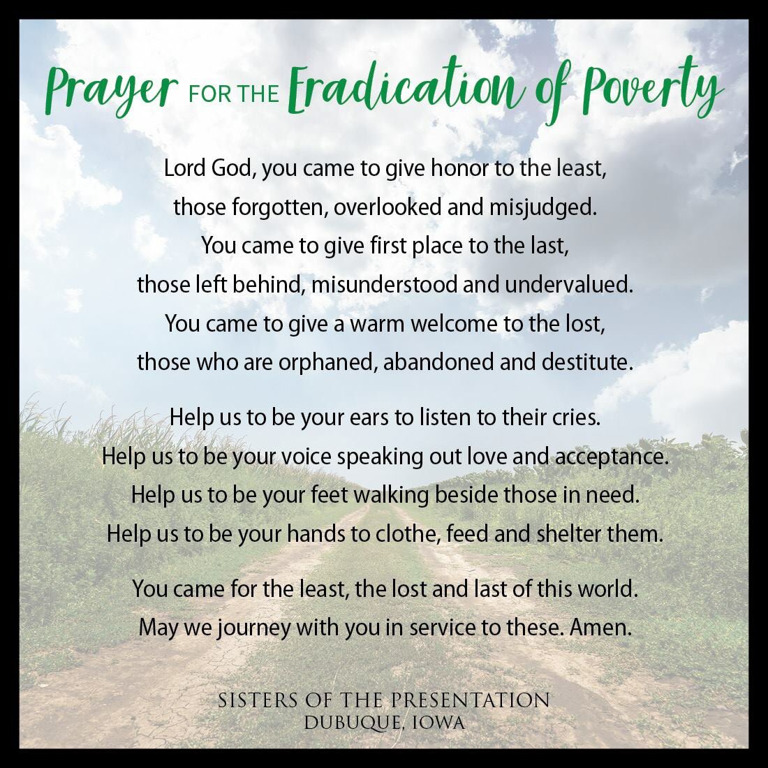 dbqpbvms's tweet photo. On #IDEP2018, we are called to embrace the lives of those made poor. We pray to end poverty; ensure healthy lives and promote well-being for all ages; ensure inclusive and equitable quality education; and empower all women and girls. https://t.co/EngoLDv53b #EndPovertyDay https://t.co/GXkXGCXSS9