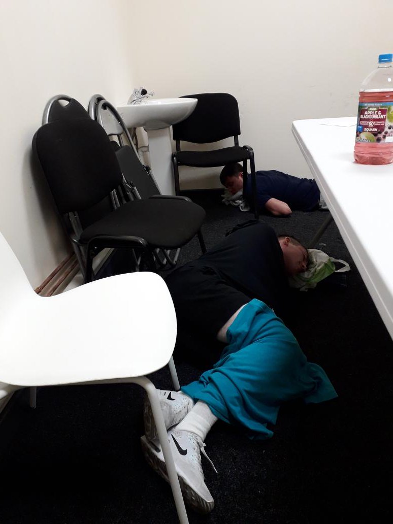 ErinSLdundee's tweet photo. This is how hard we work our participants here at #teamdundee @MishaSLDundee #wearestreetleague #EmployabilityFund https://t.co/YR5t5yjzsN