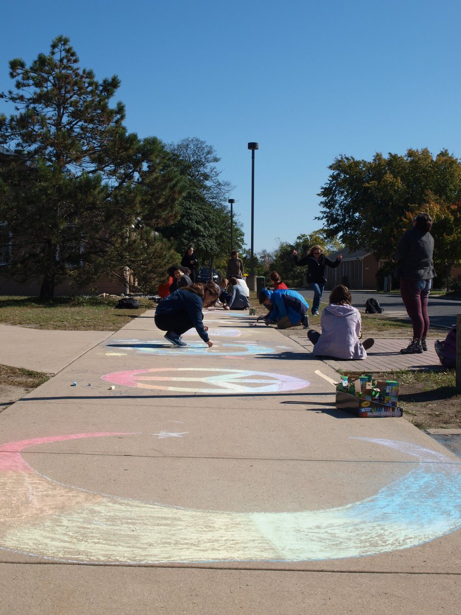 MAST_SandyHook's tweet image. MAST students remind us and empower us to peacefully Coexist during Violence Awareness Week