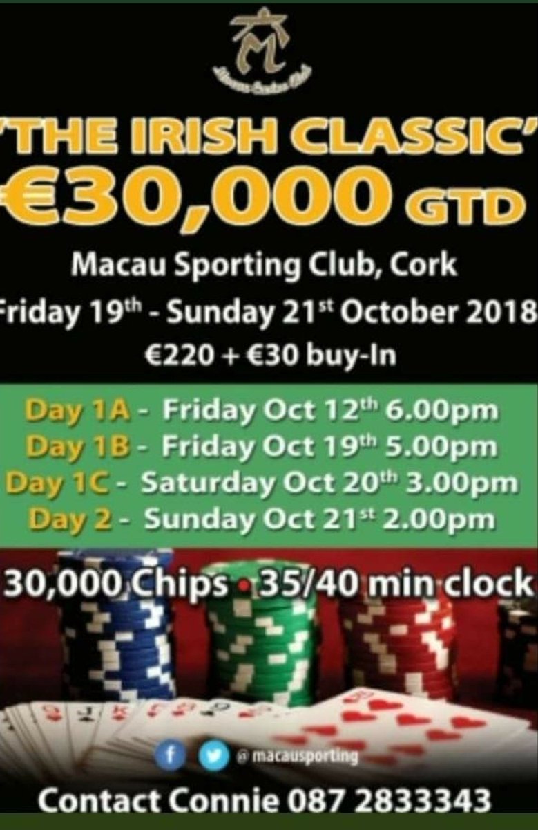 Macau Sporting Club Cork tweet media