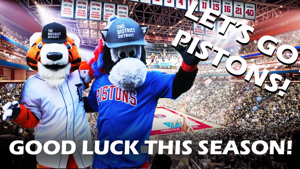 It’s @DetroitPistons gameday! Good luck to our neighbors this season! #DetroitBasketball https://t.co/E9auRbKaRB