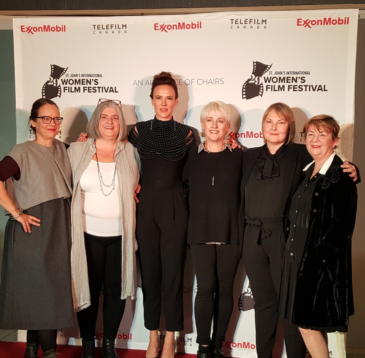 Telefilm_Canada's tweet photo. So great to share in the excitement at @SJIWFF and celebrate with @deannefoley in her hometown as #AudienceOfChairs opens the festival. #Cdntalent #Cdnfilm #SJIWFF29 https://t.co/Rn5UjJlpSs