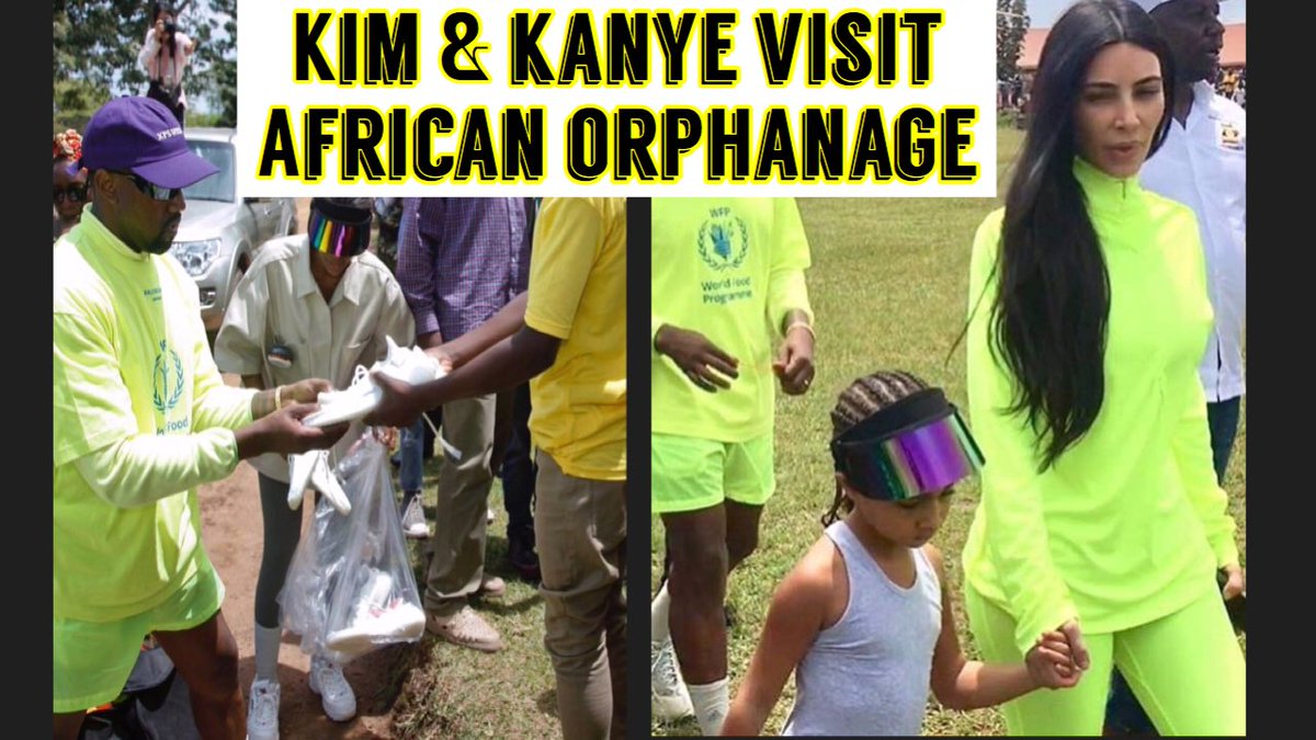 MediaOutlet5's tweet photo. KIM &amp; KANYE Visit ORPHANAGE in AFRICA! Gives YEEZYS to the Kids! https://t.co/cGEWdUqsDT #KanyeWest #KanyeWestInUganda #KimKardashian #yeezy #giveback #africa #kanye #Kardashian https://t.co/yK2H8Hw3Vp