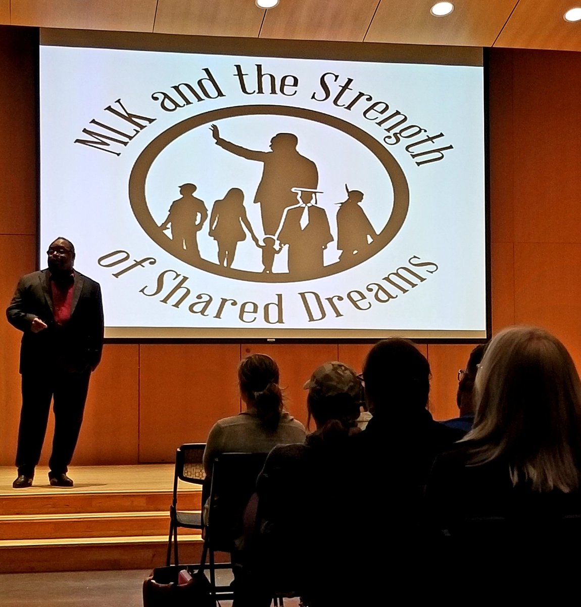 DeanNowakFSU's tweet photo. Great speaker, Ron Jones, happening right now at Framingham State University. #FSUPride https://t.co/4YRA9j3LY3