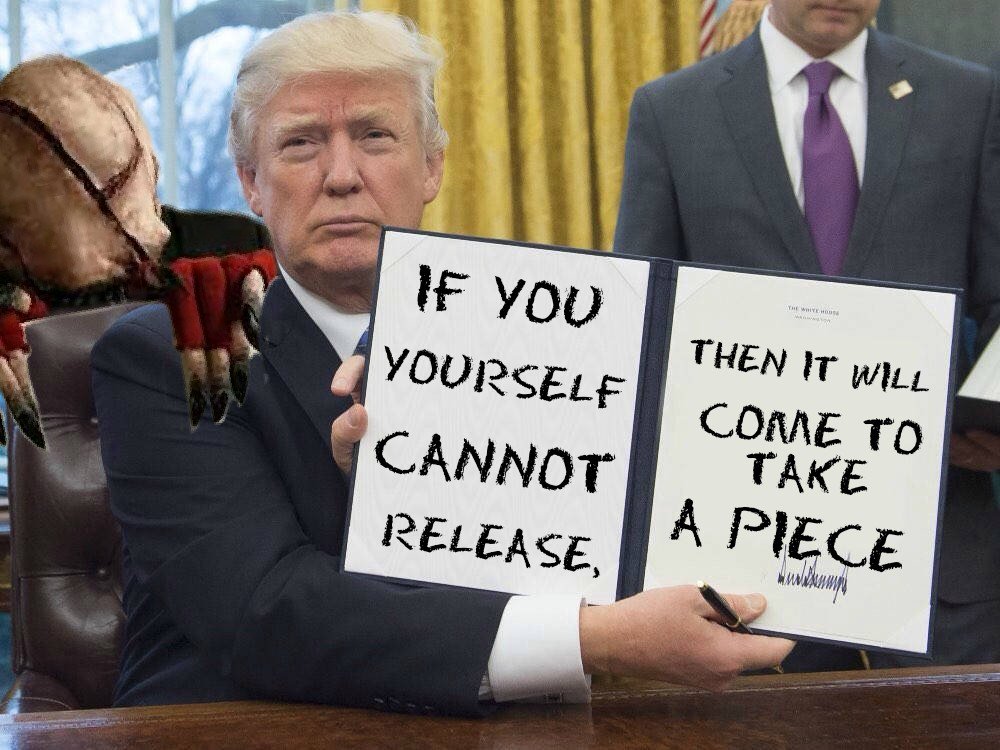 regularchris2's tweet image. #TrumpMemes #CryptTV #TheLookSee #IfYouYourselfCannotReleaseThenItWillComeToTakeAPiece #Horror #YouTube #HappyHalloween🎃 #HappyHalloween2018 #HappyHalloweenMemes #FunnyMemes #TwitterMemes #Memes #Twitter #MemeOfTheDay #WednesdayMemes #MemeWednesday #Funny #Humor #LOL