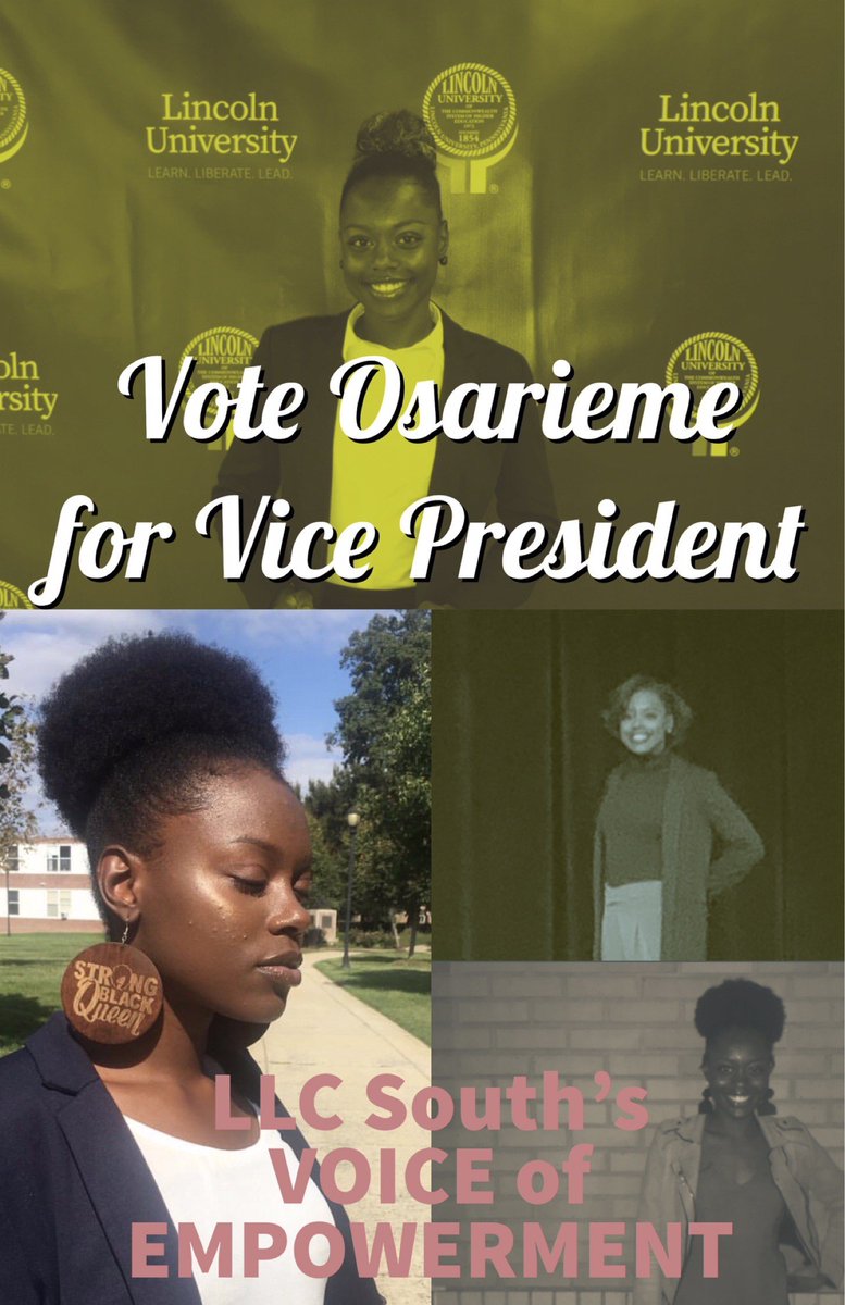lu_pasu's tweet photo. Voting starts in 30 minutes! Go to the 2nd floor of LLC south and cast your vote with the CA on duty.  Remember to Vote Osarieme Enabulele for LLC Vice President. The Voice of women empowerment, sisterhood and an advocate for  cleanliness. #GoCousinThatsMyCousin https://t.co/9tLQTRkds7
