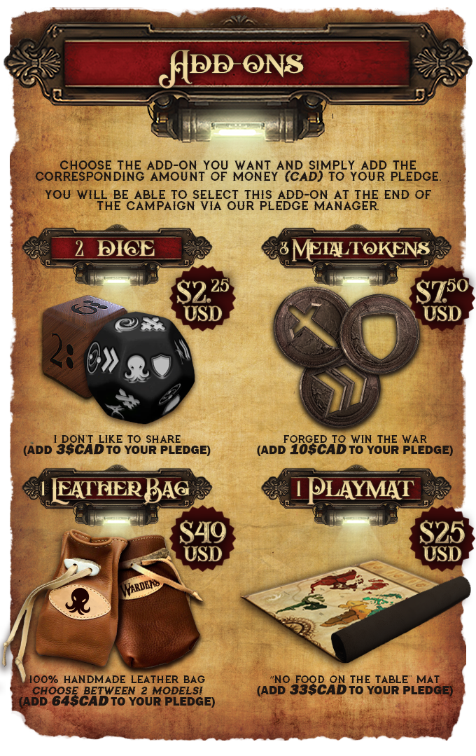 RavenTalesGames's tweet photo. If you haven't yet, check our Warden's awesome add-ons including the beautiful hand-made deer antler leather bag.
We are 90% funded ! Check the campaign now ⤵️
https://t.co/kqxEDY8TjH https://t.co/dgi9nSQMub