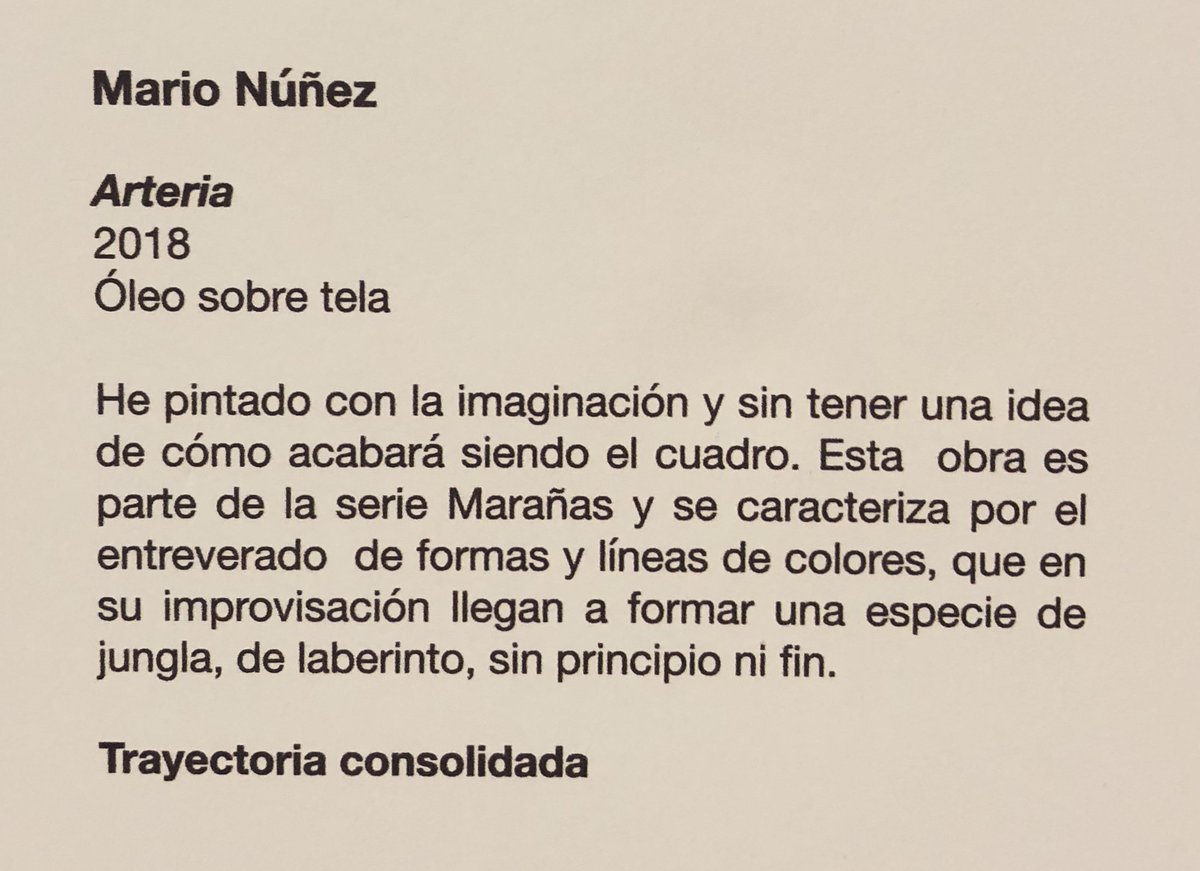 lelaboratoiremx's tweet image. #MarioNúñez #arteria #oleo #tela 2018 #serie #marañas 
#Parámetro 03 #artelumen @papelerialumen 
#Bienal #Lumen #pintura #dibujo #gráfica 3ª #edicion 
@MuseoCDMX #CDMX