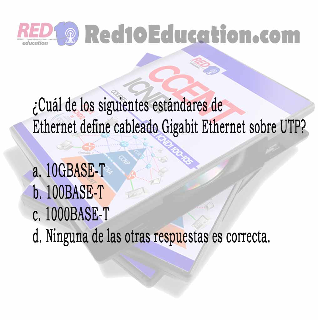 red10education's tweet photo. ¿Cuál de los siguientes estándares de 
Ethernet define cableado Gigabit Ethernet sobre UTP?
#CursoICND1 #CursoCCENT #CursoCCNA #LaboratorioPacketTracer #AprendeRedes #CertificacionCCNA #CCNAcdmx 
#RedesdeDatos #FundamentosRedes #cursoCCNA #ExamenCCNA #quizz https://t.co/RjsWxrx4kT