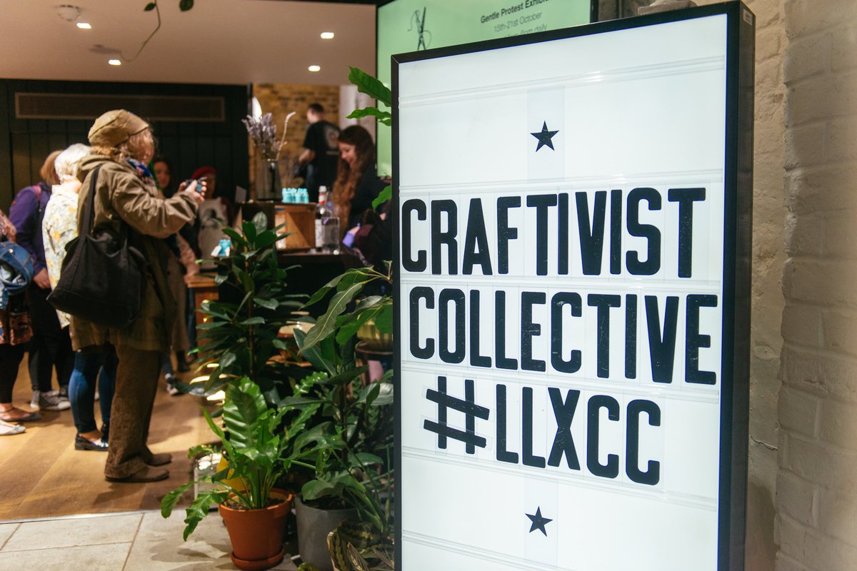 Craftivists's tweet photo. For those who couldn’t attend our Sold Out #craftivism #LLxCC event with @lushlifeen last night, the panel discussion was 🎥 recorded for Lush Player and the #gentleprotest workshop was captured including little interviews with makers 🤓 https://t.co/ADqOwdET2S