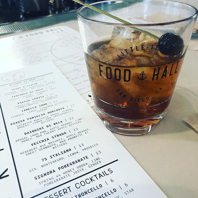 HeneberyWhiskey's tweet photo. The Vecchia Strada @littleitalyfoodhall — the perfect Fall cocktail choice in Little Italy. #henebery #heneberywhiskey #californiawhiskey #sdspirits https://t.co/mOcuiQRUp0 https://t.co/ICaO2OWajg
