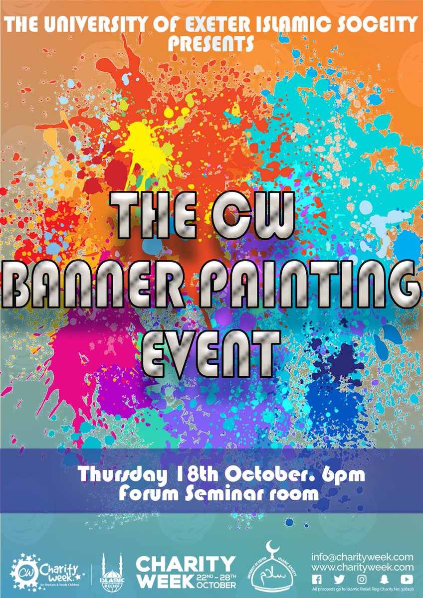 ExeterISOC's tweet photo. Don’t forget to join us tomorrow at our banner painting session😁!!
#CW2018 #StandOutSouth https://t.co/kVM51NbMzZ