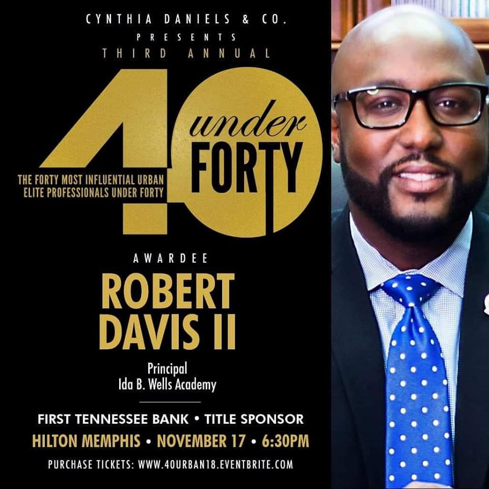 MSCSK12's tweet photo. Congratulations to principals @JAkA_iTeach of @GardenviewElem1 and @MrRLDavis of @IBWAEagles for being named to the 2018 Memphis Urban Elite Professionals Top 40 under 40! We are honored to have such talented individuals leading our schools! #SCSis901 #nationalprincipalsmonth https://t.co/XYQNWJEuHB