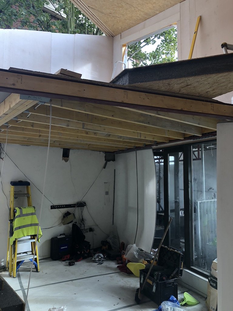 Roof extension progressing at great speed with <a href="/Formachat/">Forma London</a> using <a href="/sipsecopanels/">Sips Eco Panels</a> #speedyconstruction #energyefficient #costeffective #satisfiedclients