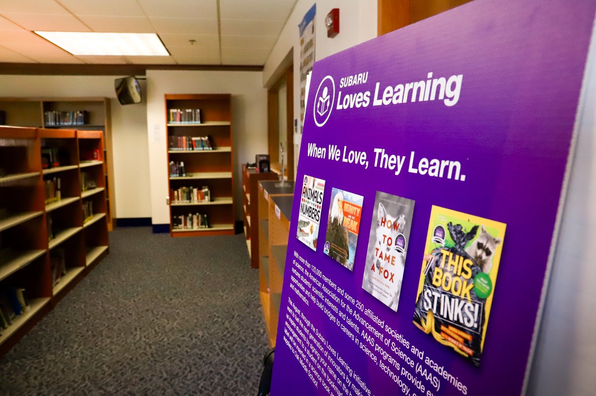 patrick_subaru's tweet photo. Today, our team visited Oak Middle School in #Shrewsbury to present the book donations collected last month for #SubaruLovesLearning. Thank you to all who donated, and we hope the staff &amp; students have a great school year! https://t.co/PWkdzLD0ES
