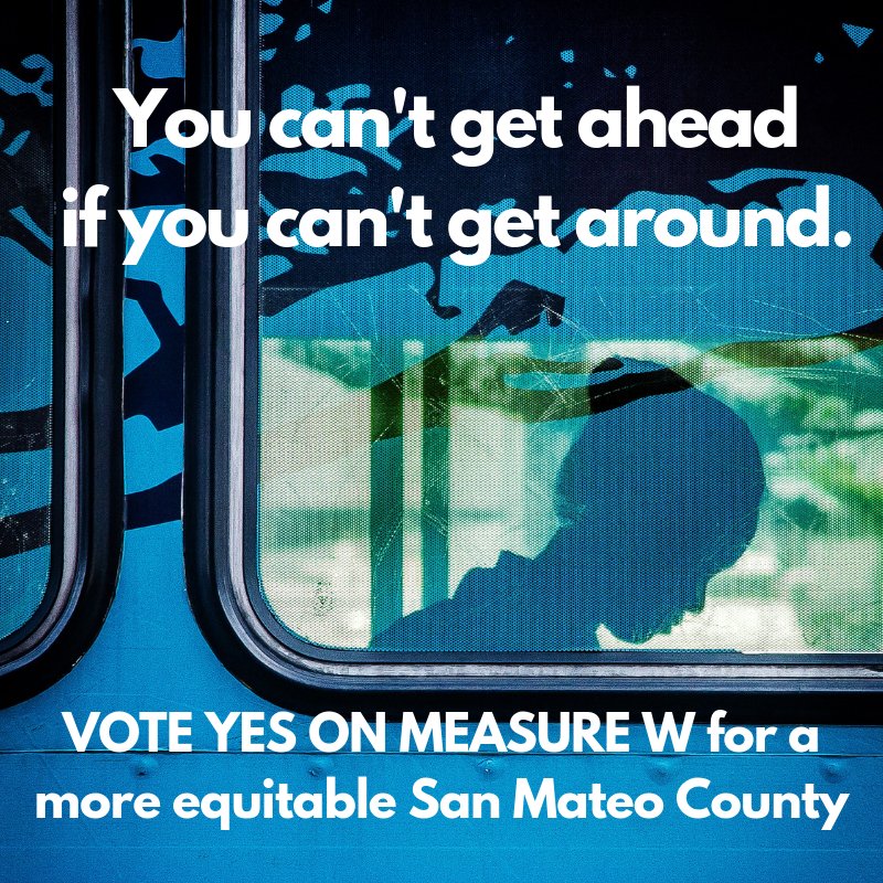 TransForm_Alert's tweet photo. Let’s make public transit a vehicle for opportunity for low-income communities in #SanMateoCounty. Vote #YESonWsmc!
#SMCMeasureW #justtransitforall https://t.co/Nn8OFC9JUy