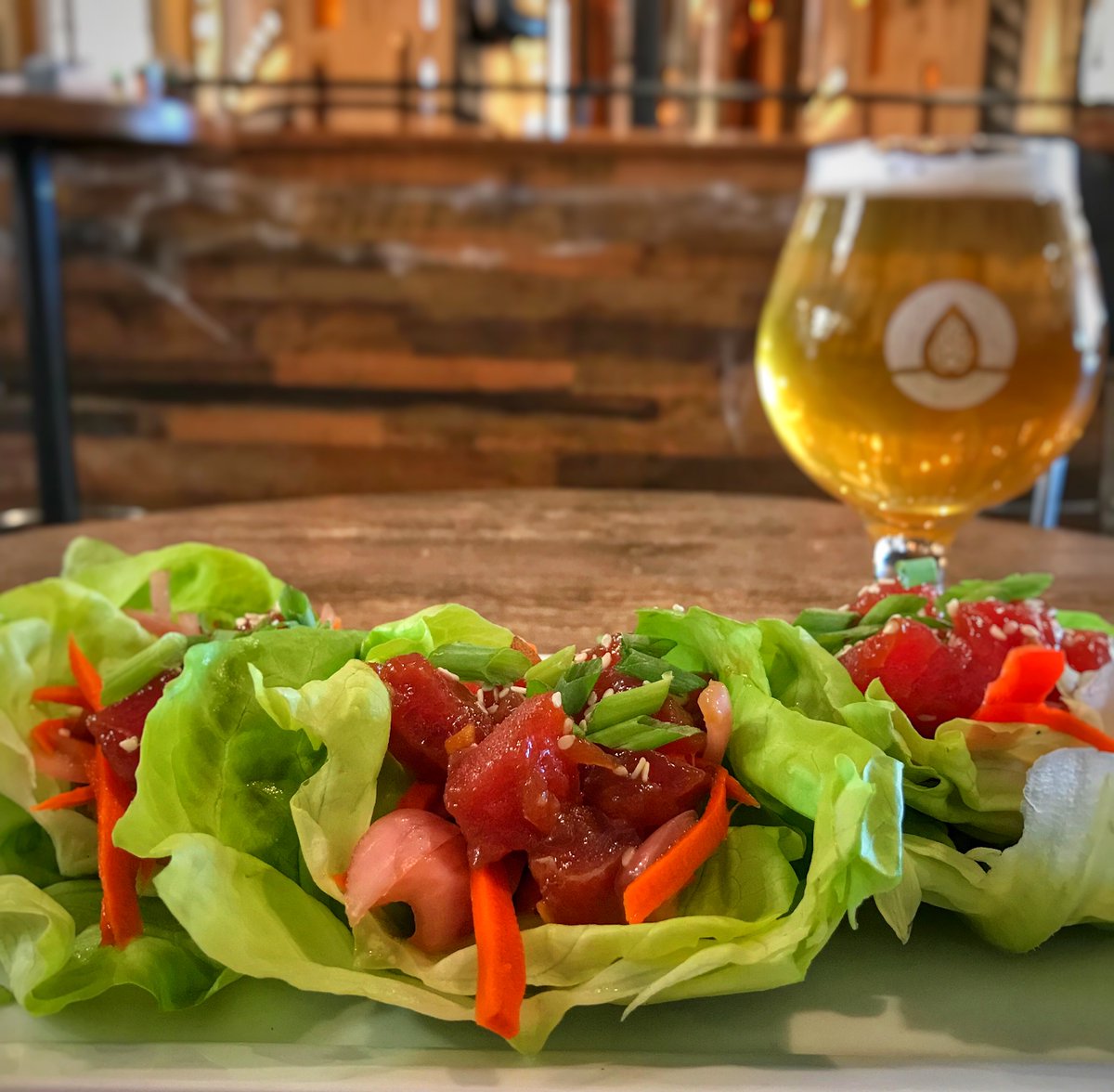 Immersion Brewing (@imbrewing) on Twitter photo "Breweries just have beer and burgers" We're here to prove that couldn't be further from the truth! Introducing Ahi Lettuce Wraps, one of this weeks signature specials! "Breweries just have beer and burgers" We're here to prove that couldn't be further from the truth! Introducing Ahi Lettuce Wraps, one of this weeks signature specials!