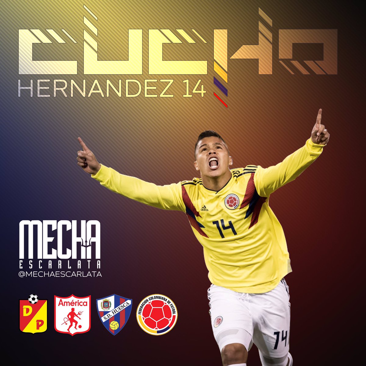 MechaEscarlata's tweet photo. Debut sońado de el @cucho1099 en la @FCFSeleccionCol #VamosMecha https://t.co/8WeS6kr5Iw