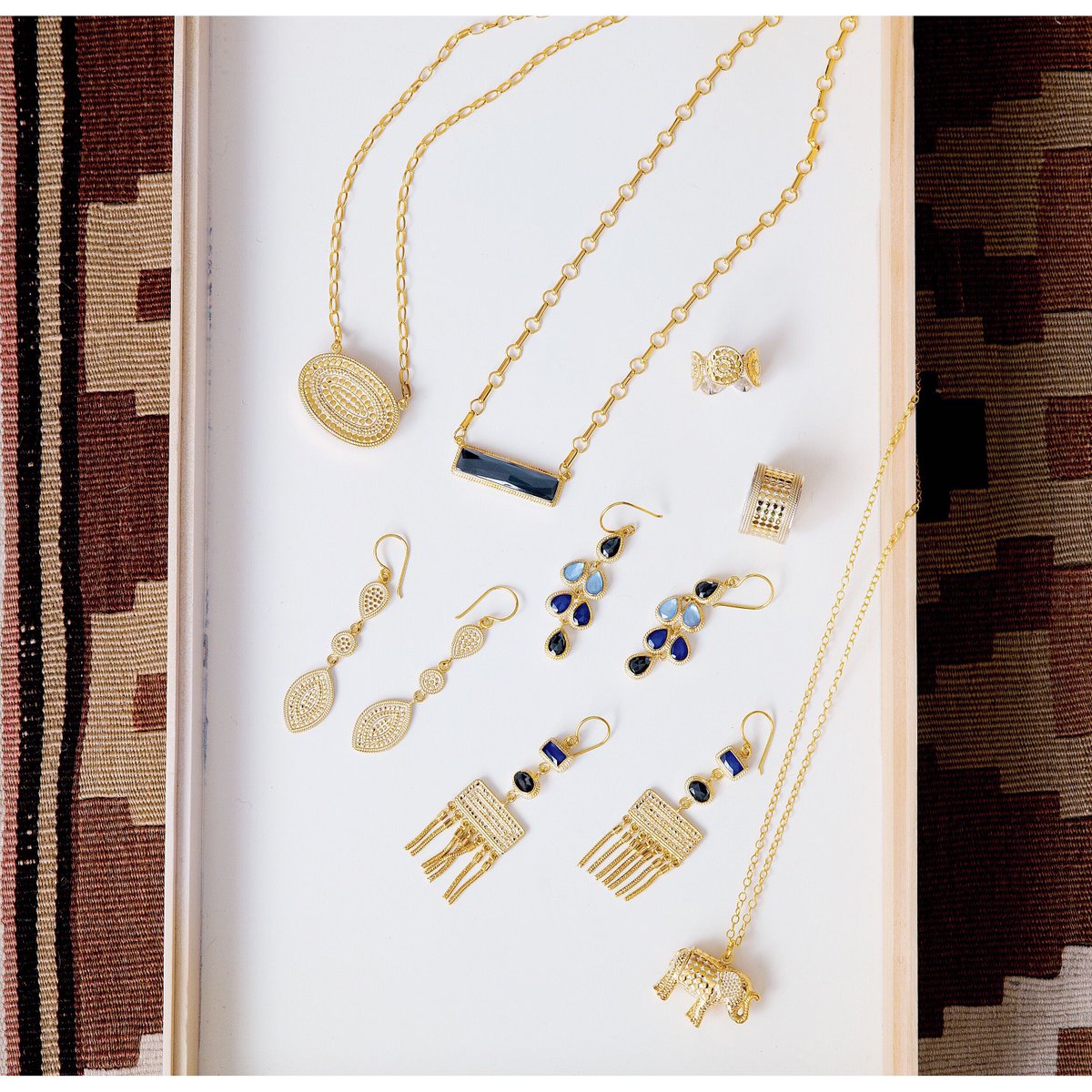 annabeckdesigns's tweet photo. New jewelry alert ✨ Blue sapphire and hematite shine in the new, bold Sama collection, launching tomorrow. #StayTuned #annabeckdesigns https://t.co/3LzzubopeW