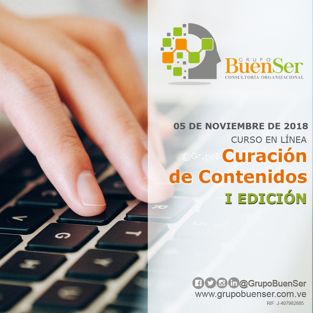 gbs_socialads's tweet photo. De la mano de #GuadaTIC @Mag_gpoleo aprenderás a cómo ser más efectivo en el proceso de buscar, seleccionar, procesar y difundir informaciones para: #RedesSociales, investigaciones y cualquier dinámica con la que necesites trabajar con contenidos
#GBS_Curación #Elearning https://t.co/6Thjeau57J