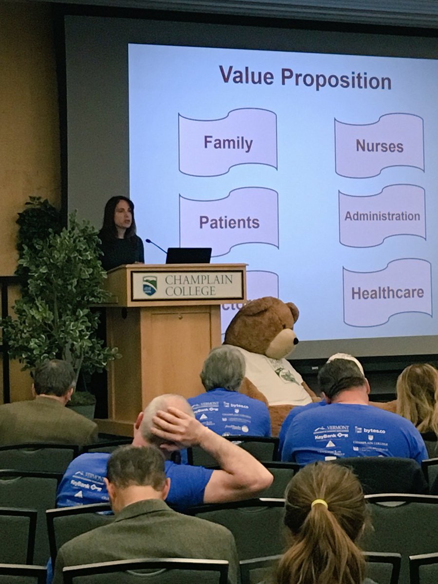 uvmOTC's tweet photo. .@UVMLarnerMed collaborator Marie Pavini, MD presents the Eversides Restraint at #RoadPitch2018 #vtstartups #STTR https://t.co/iL5K4s3pDK