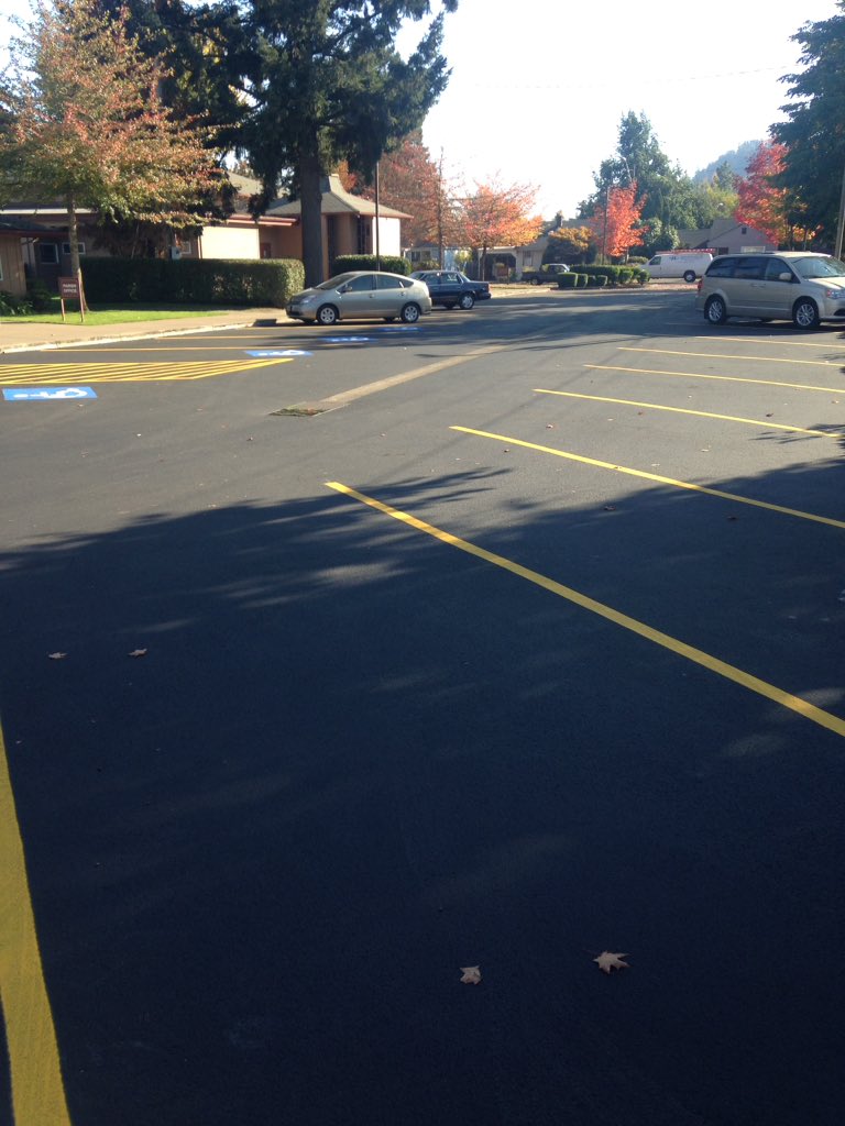 frmarkbentz's tweet photo. ...we also have a newly sealed and striped parking lot thanks to your generosity and the Security Grants from @archdpdx Thank you! #SecurityProjects https://t.co/rihjQIRkHV
