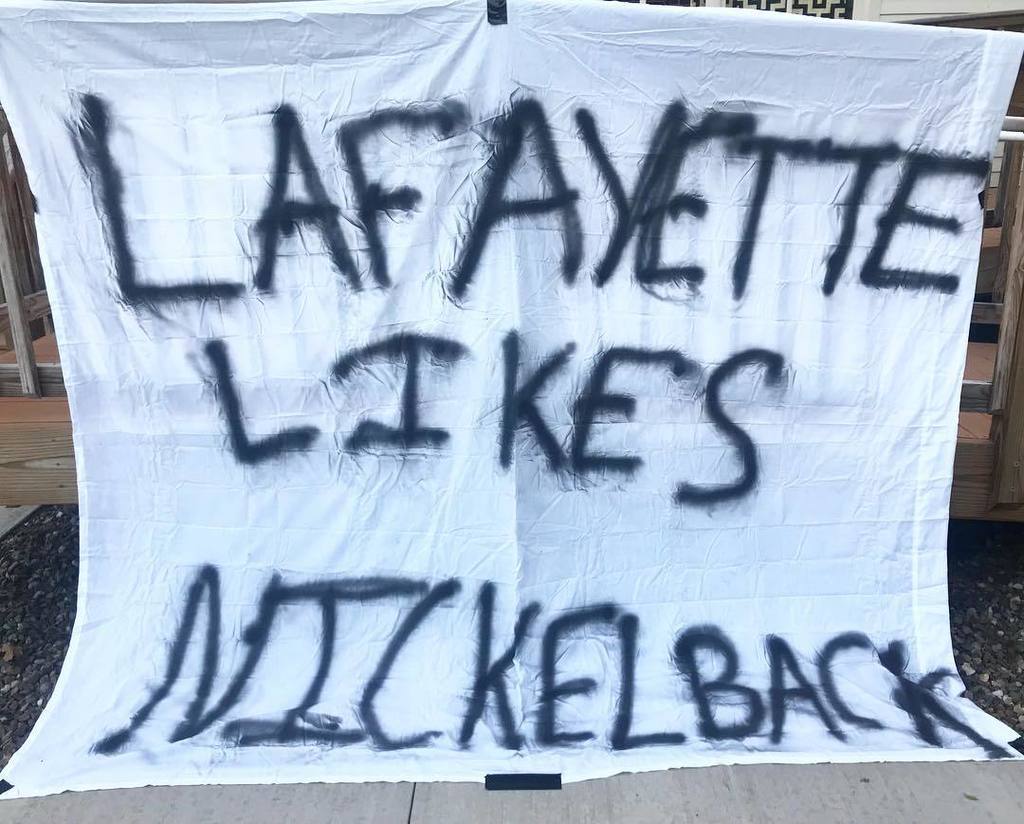 Hey @wjrh_radio, we’ll bet an hour of music that the Bison win this weekend. Be sure to catch this banner outside Suck House on Saturday. #ray 🔹🔸🔹