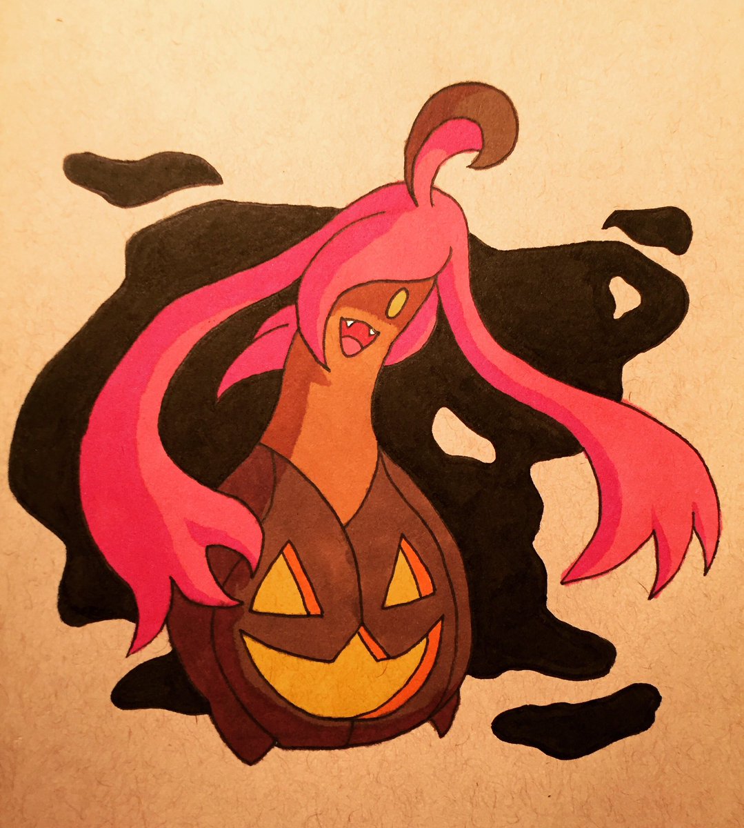 Destron23's tweet photo. A little late with today’s entry, but here we go with Gourgeist!
#inktober #inktober2018 #polemon #drawlloween #drawlloween2018 #inktoberday17 #polemonxandy #generationvi #gourgeist https://t.co/knUutOkGoY