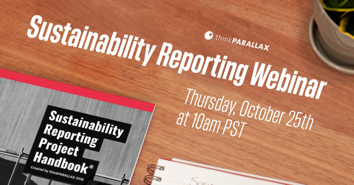 JonathanHanwit's tweet photo. Are you producing a sustainability report this year? We're having a webinar next week that outlines the process. Join us!
https://t.co/zOr8HZpRAJ https://t.co/Xq29MDaDzz