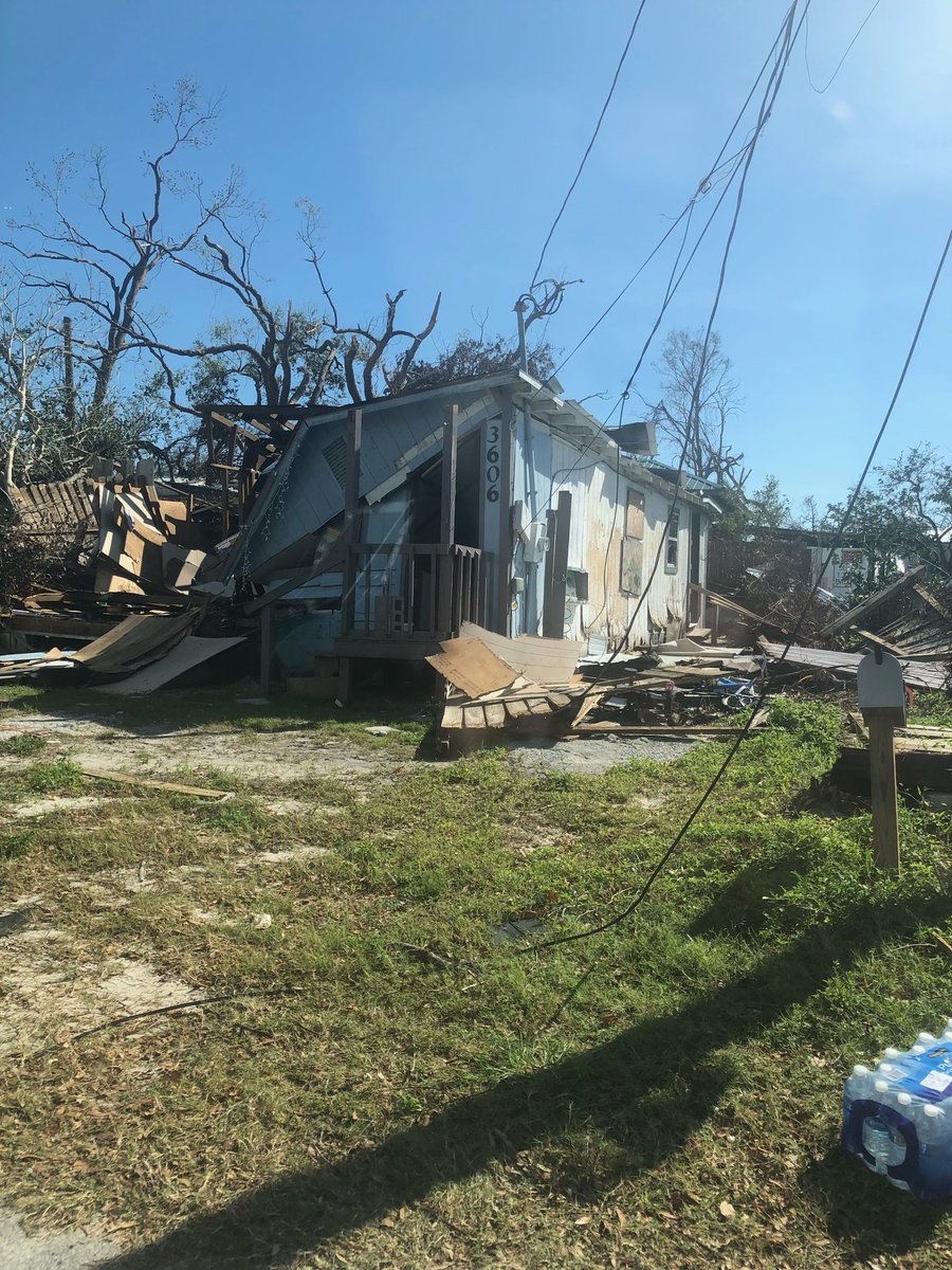 Spent the day in Bay County with policyholders devastated by #HurricaneMichael. I am inspired by their resilience and fortitude. #FloridaStrong