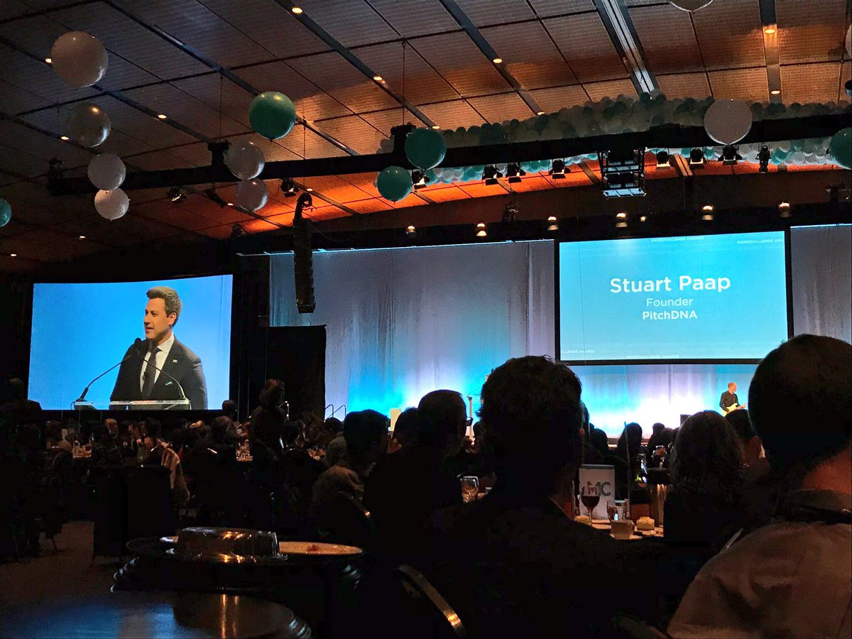 Greentown Labs (@greentownlabs) on Twitter photo So excited to hear 26 pitches in 26 minutes! <a href="/StuartPitch/">Influence DNA | Pitch DNA</a> introduces the first heat of pitches. Hats off to all of the participants at the #MCAwards18 So excited to hear 26 pitches in 26 minutes! <a href="/StuartPitch/">Influence DNA | Pitch DNA</a> introduces the first heat of pitches. Hats off to all of the participants at the #MCAwards18