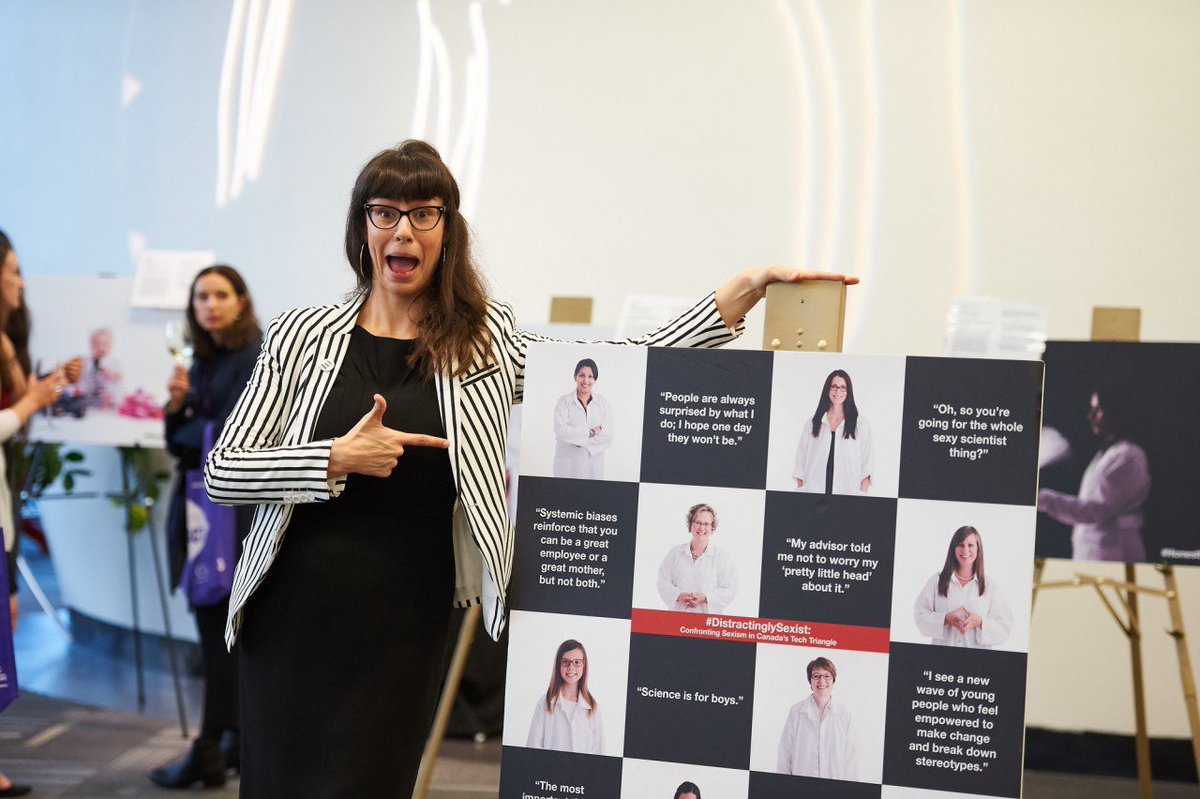 O_S_P_E's tweet image. Thank you @EdenHennessey, PhD, for showcasing your #DistractinglyHonest, #FemInSTEM &amp;amp; other interactive photo research exhibits last week at #ItsTimeWEACT - it was a delight working with you!