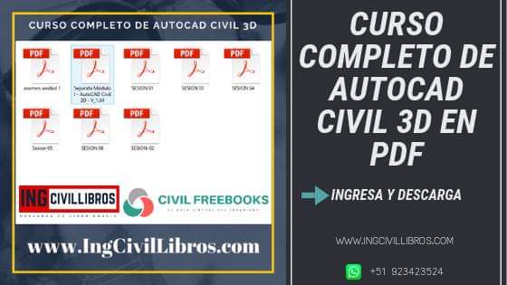 INGEdwinNobel's tweet photo. 📘CURSO COMPLETO DE AUTOCAD CIVIL 3D PARA EL DISEÑO DE CARRETERAS GRATIS
👉 INGRESA Y DESCARGA AQUÍ:👇https://t.co/3a8OjkGVbK https://t.co/rragxQYnSo